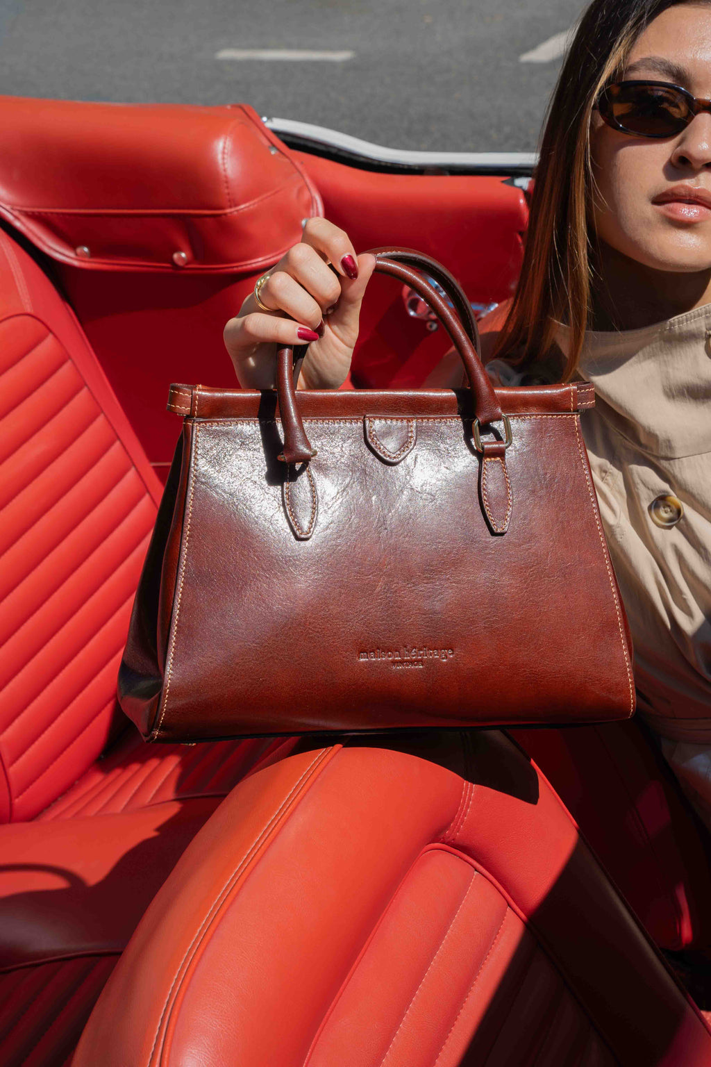 Sac À Main Grand Liana Vintage - Marron