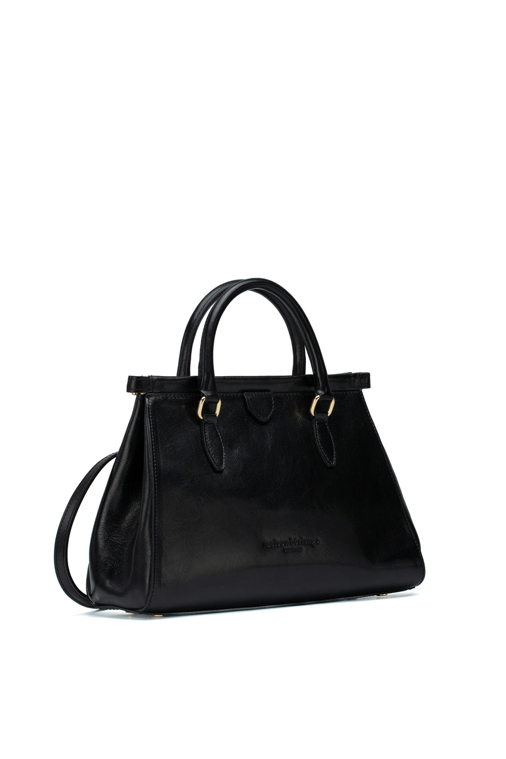Large Liana Vintage Handbag - Black