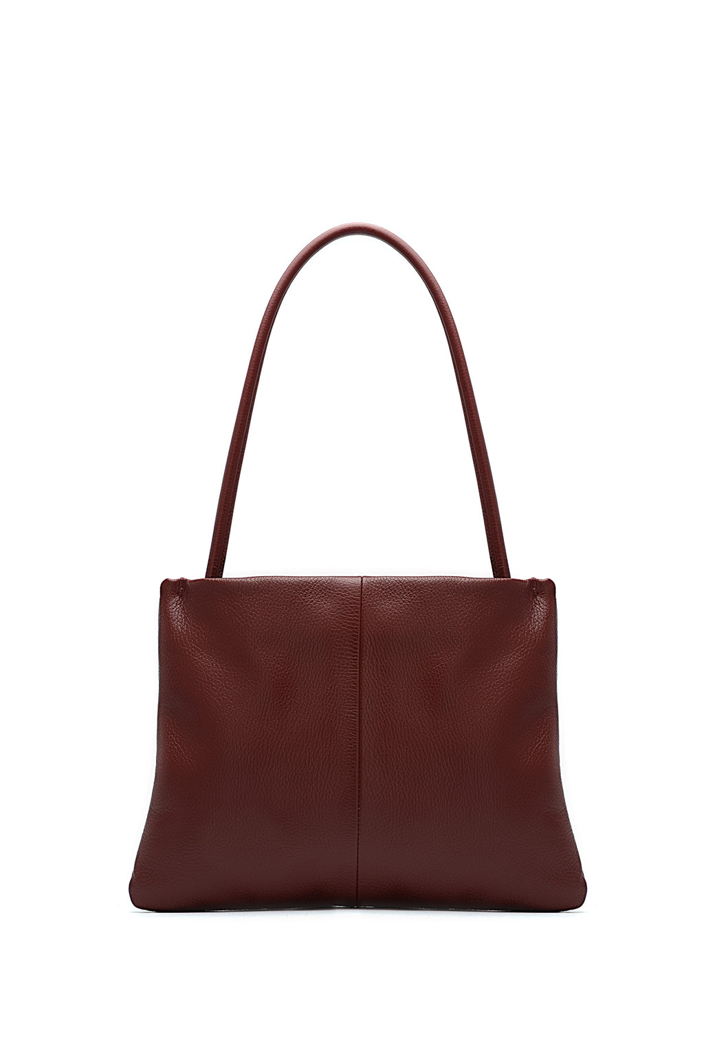 Helva Grained Tote Bag - Bordeaux