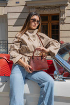 Mini Liana Vintage Handbag - Brown