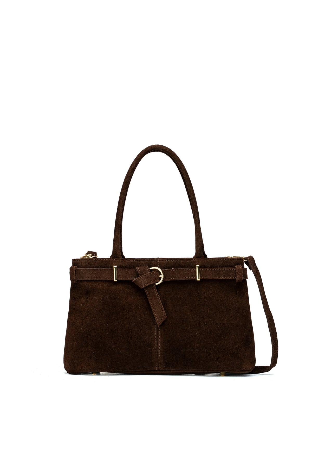 Sac À Main Norea Suede - Marron
