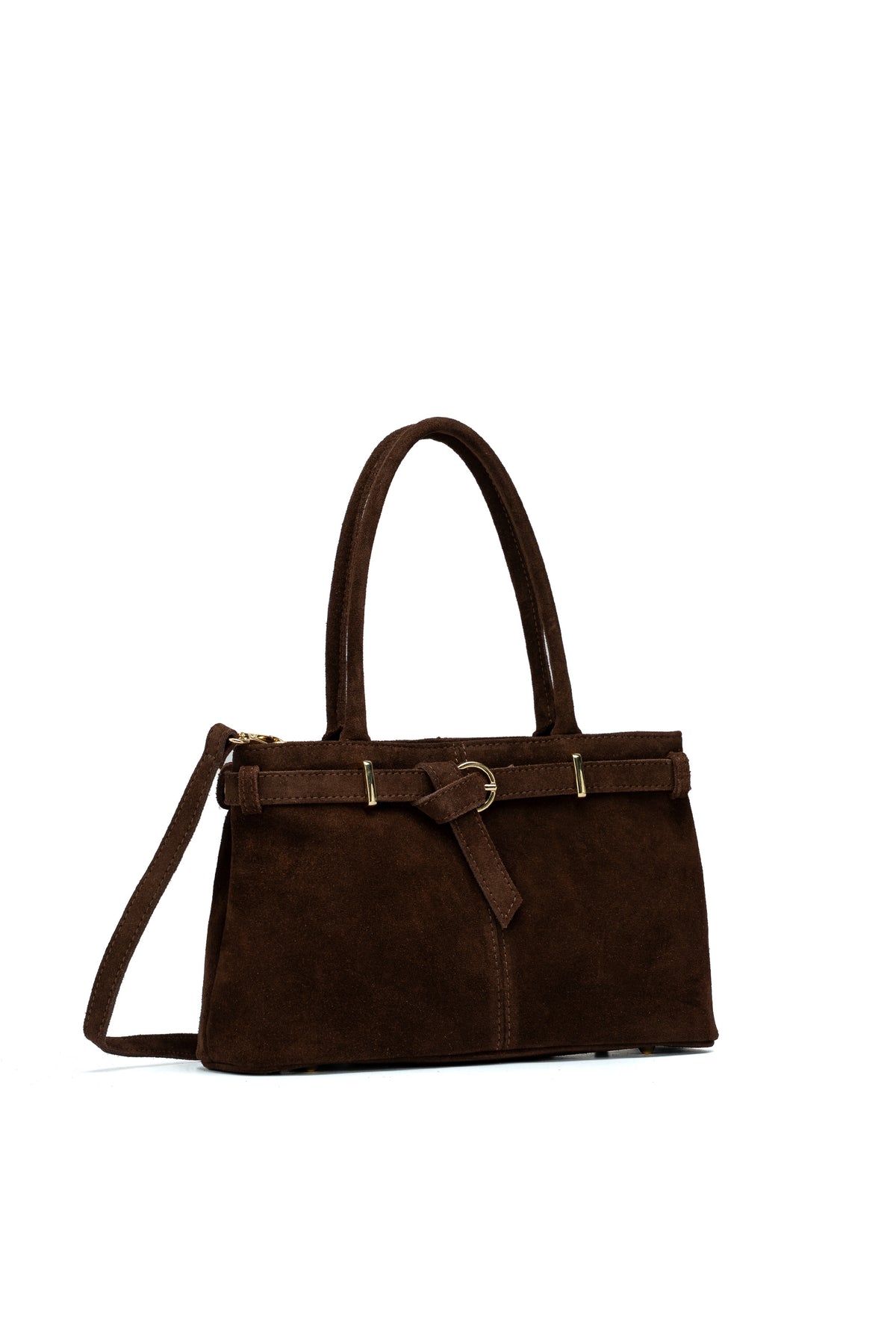 Sac À Main Norea Suede - Marron