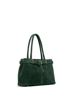 Sac À Main Norea Suede - Vert Bouteille