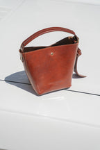 Solene Vintage Crossbody Bag - Brown