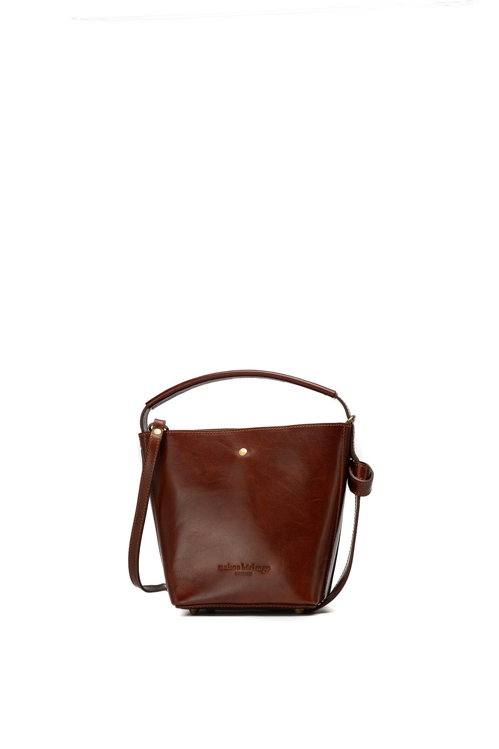 Solene Vintage Crossbody Bag - Brown