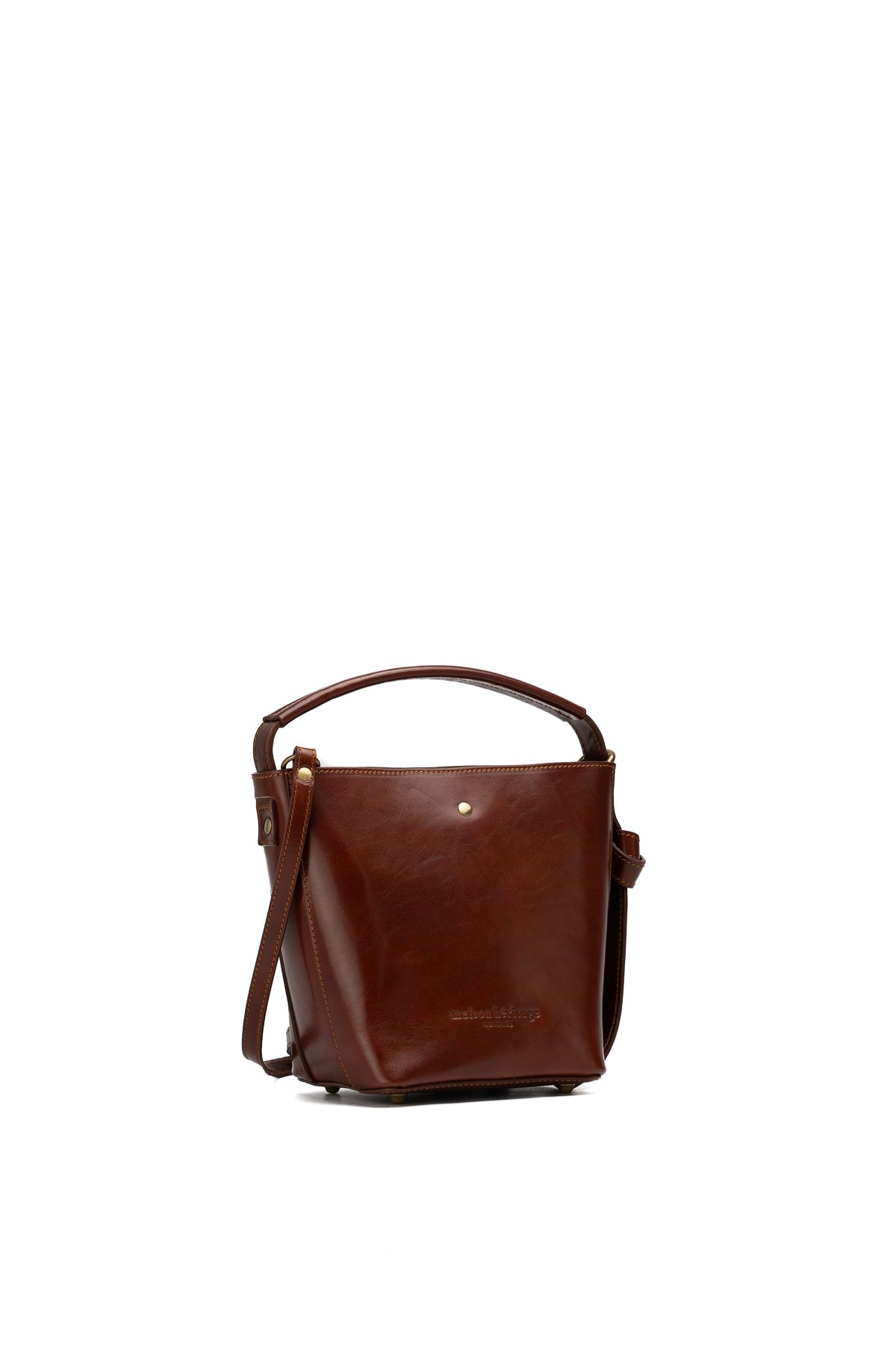 Solene Vintage Crossbody Bag - Brown