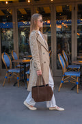 Sac Cabas Yule Suede - Marron