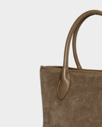Sac À Main Loche Suede - Taupe