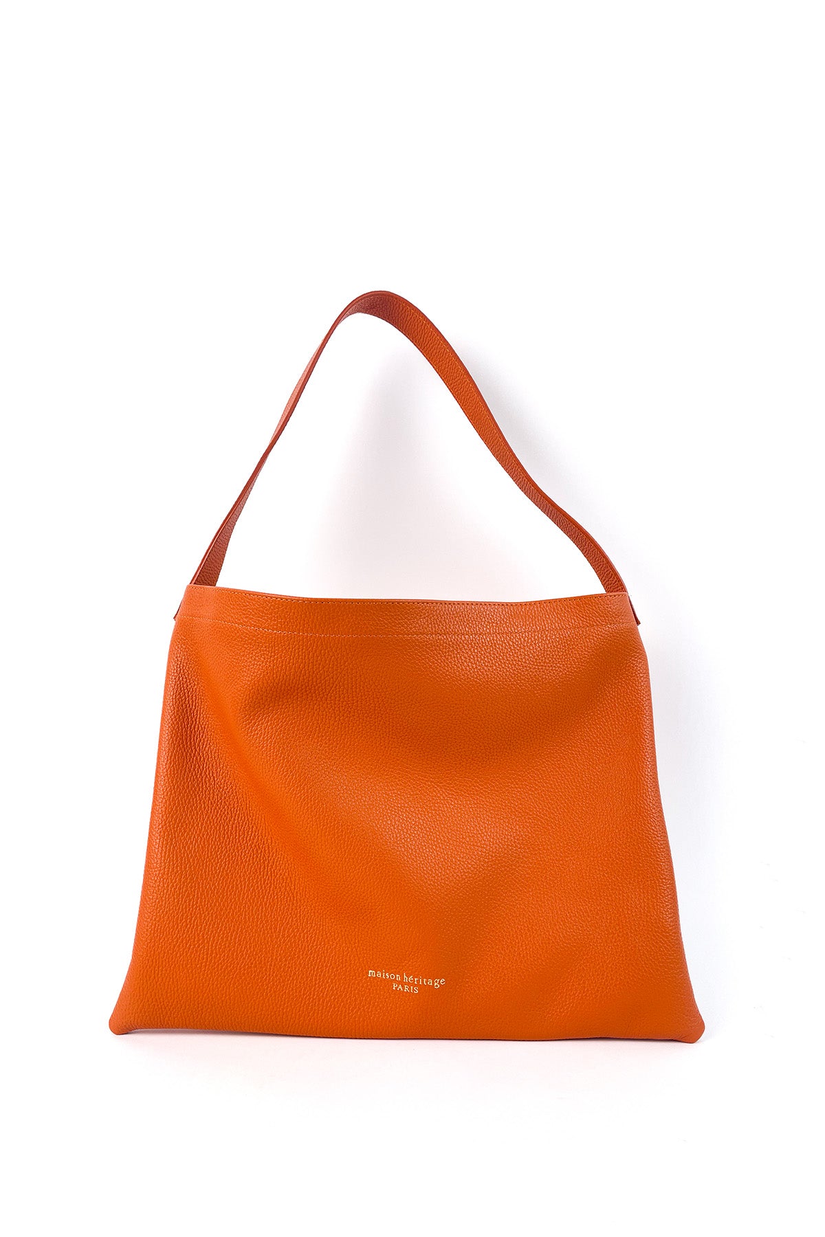 Ori Grained Tote - Orange