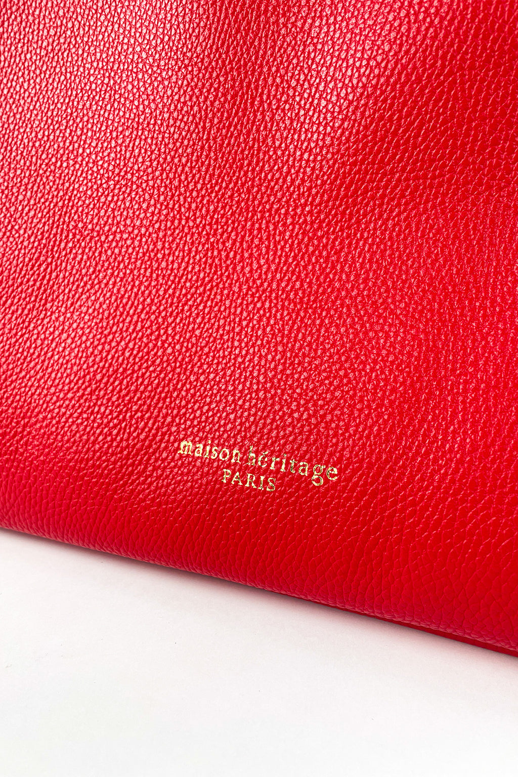 Ori Grained Tote - Red