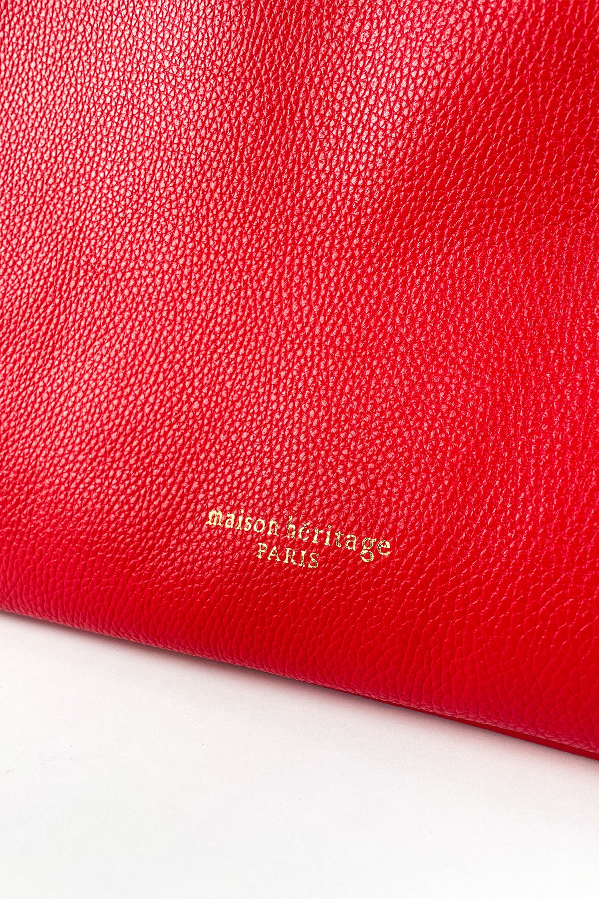 Ori Grained Tote - Red