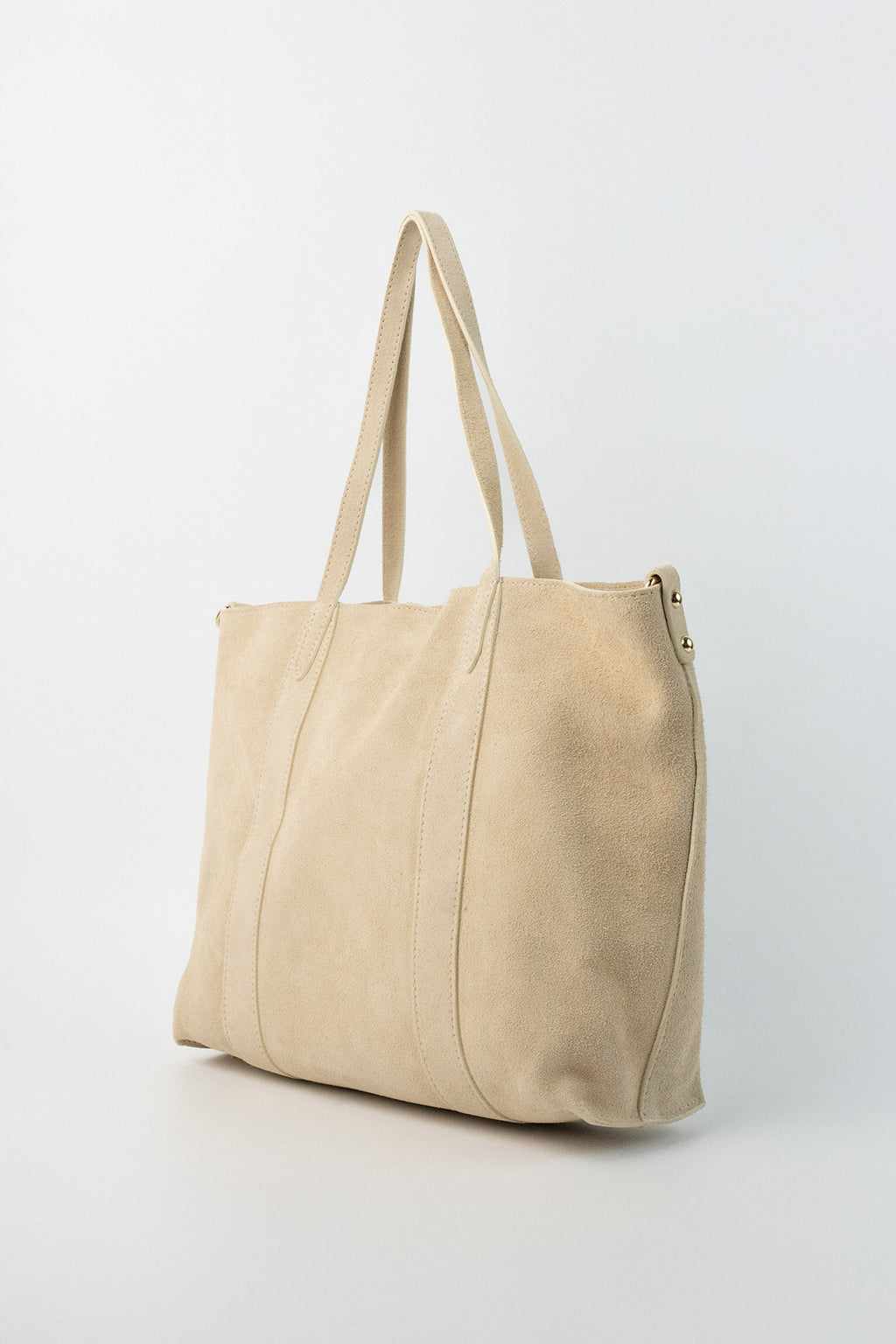 Naya Suede Tote Bag - Ivory