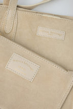 Naya Suede Tote Bag - Ivory