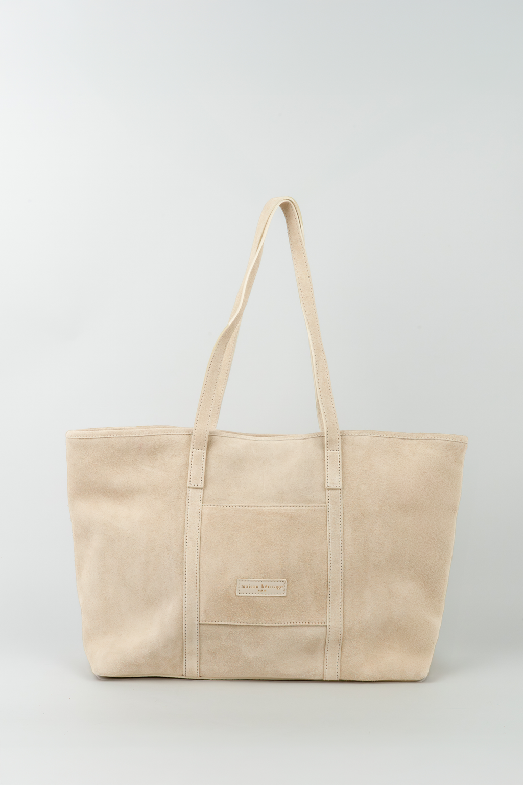 Rise Suede Tote Bag - Ivory