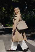 Borsa shopper Rise Suede - Tortora scuro