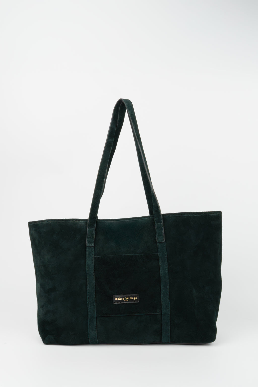 Rise Suede Tote Bag - Cedar Green