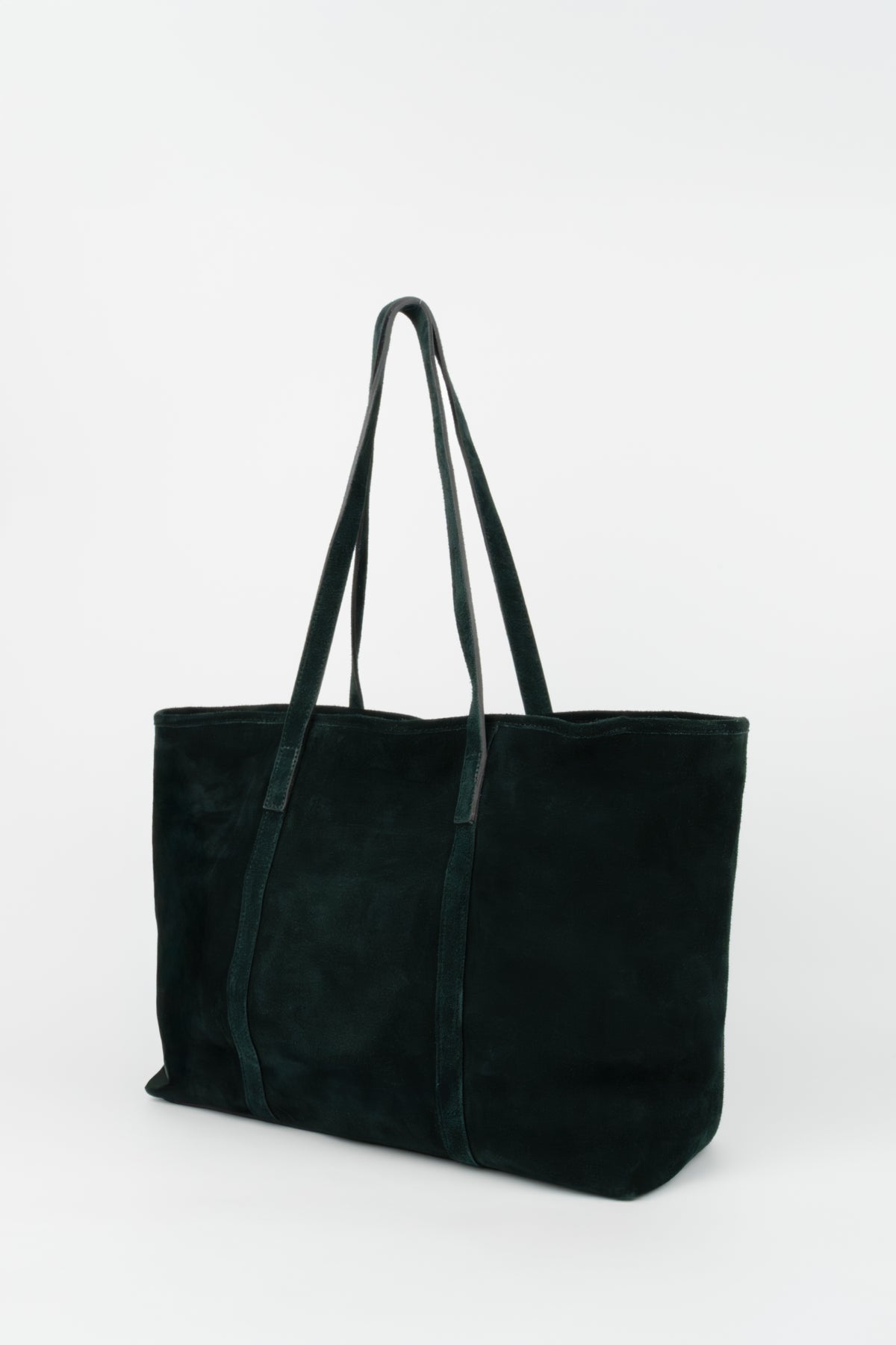 Rise Suede Tote Bag - Cedar Green