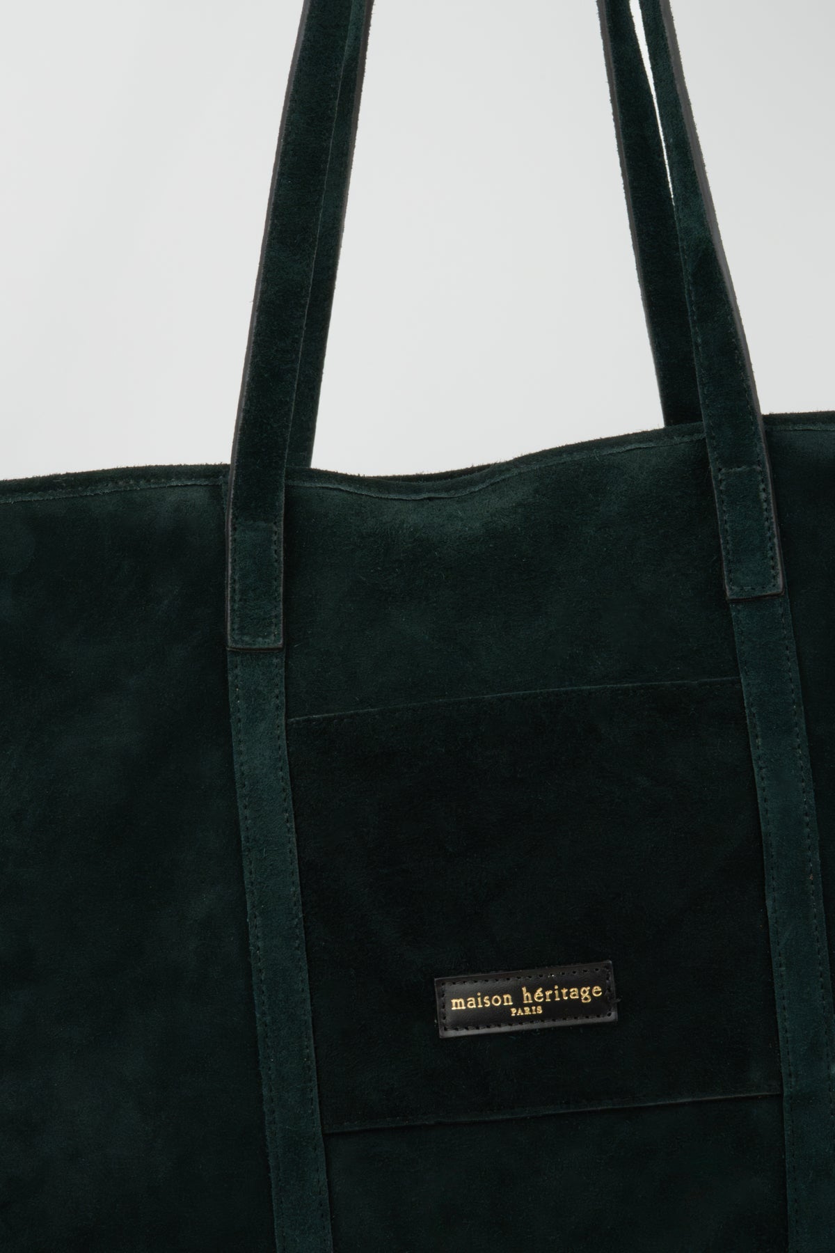 Rise Suede Tote Bag - Cedar Green