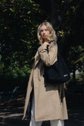 Vif Suede Shoulder Bag - Black