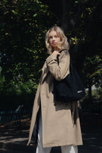 Vif Suede Shoulder Bag - Black