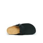 Noe Nubuck Black Clogs - Women