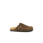 Zuecos Noe Nubuck Marrón - Mujer