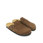 Zuecos Noe Nubuck Marrón - Mujer