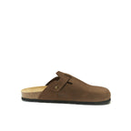 Zuecos Noe Nubuck Marrón - Mujer