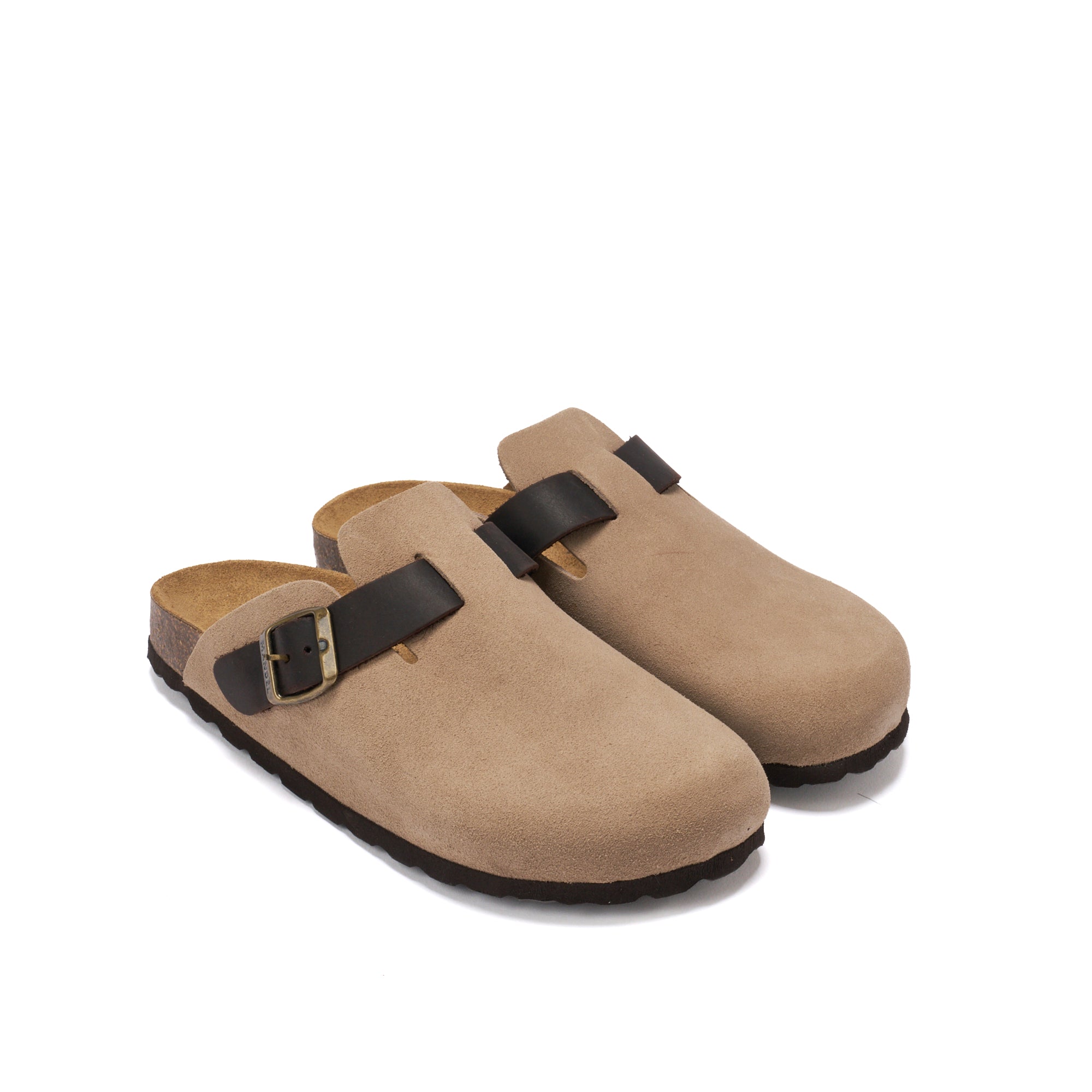 Sabots Noe Suede Taupe - Femme