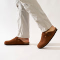 Noe Suede Chestnuts Clogs - Men's