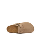 Noe Suede Taupe Clogs - Men