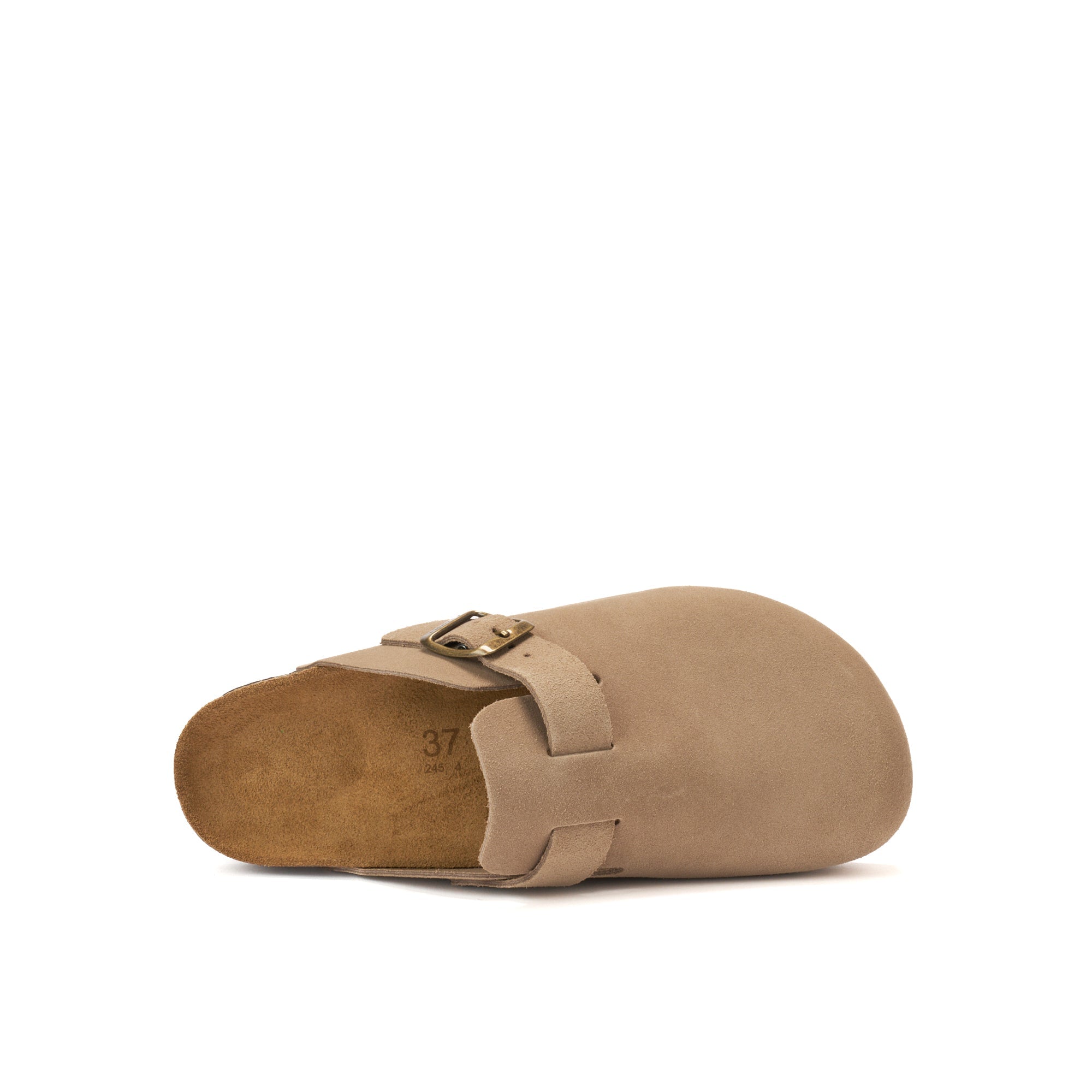Noe Suede Taupe Clogs - Men