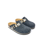 Zuecos Noe Black Grey & Dalmatian Tan - Mujer