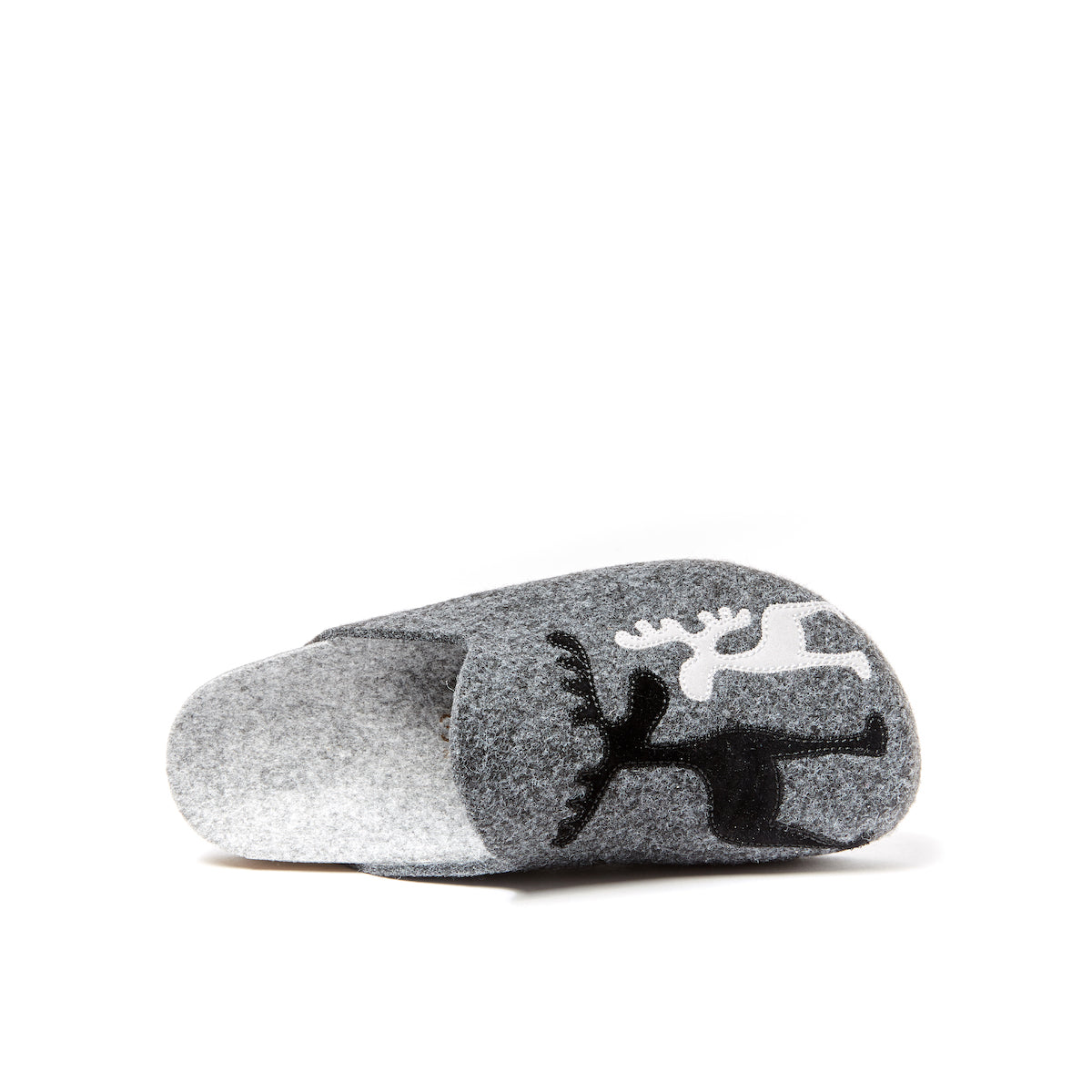 Pantoufles Angel Reindeer Noir Gris - Mixte