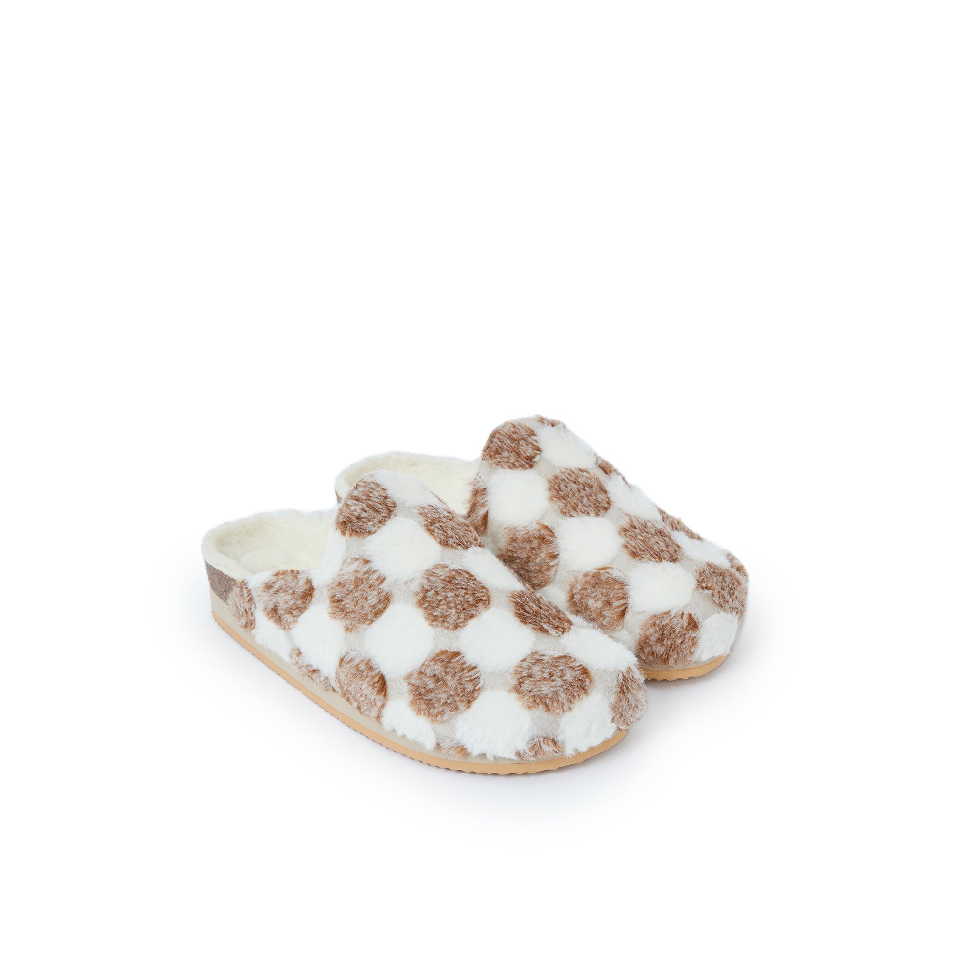 Angel Brown Slippers - Mixed