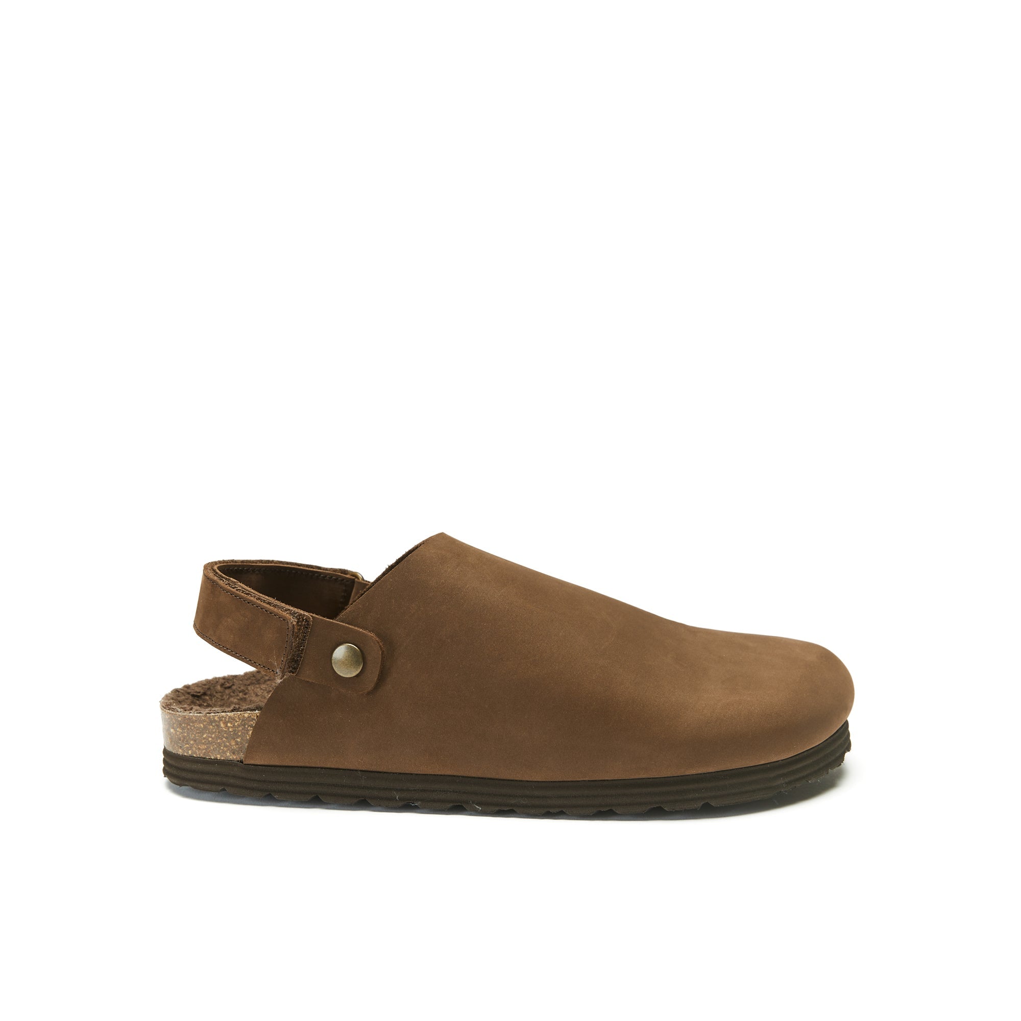 Sabots Adam Nubuck Noir Marron - Femme
