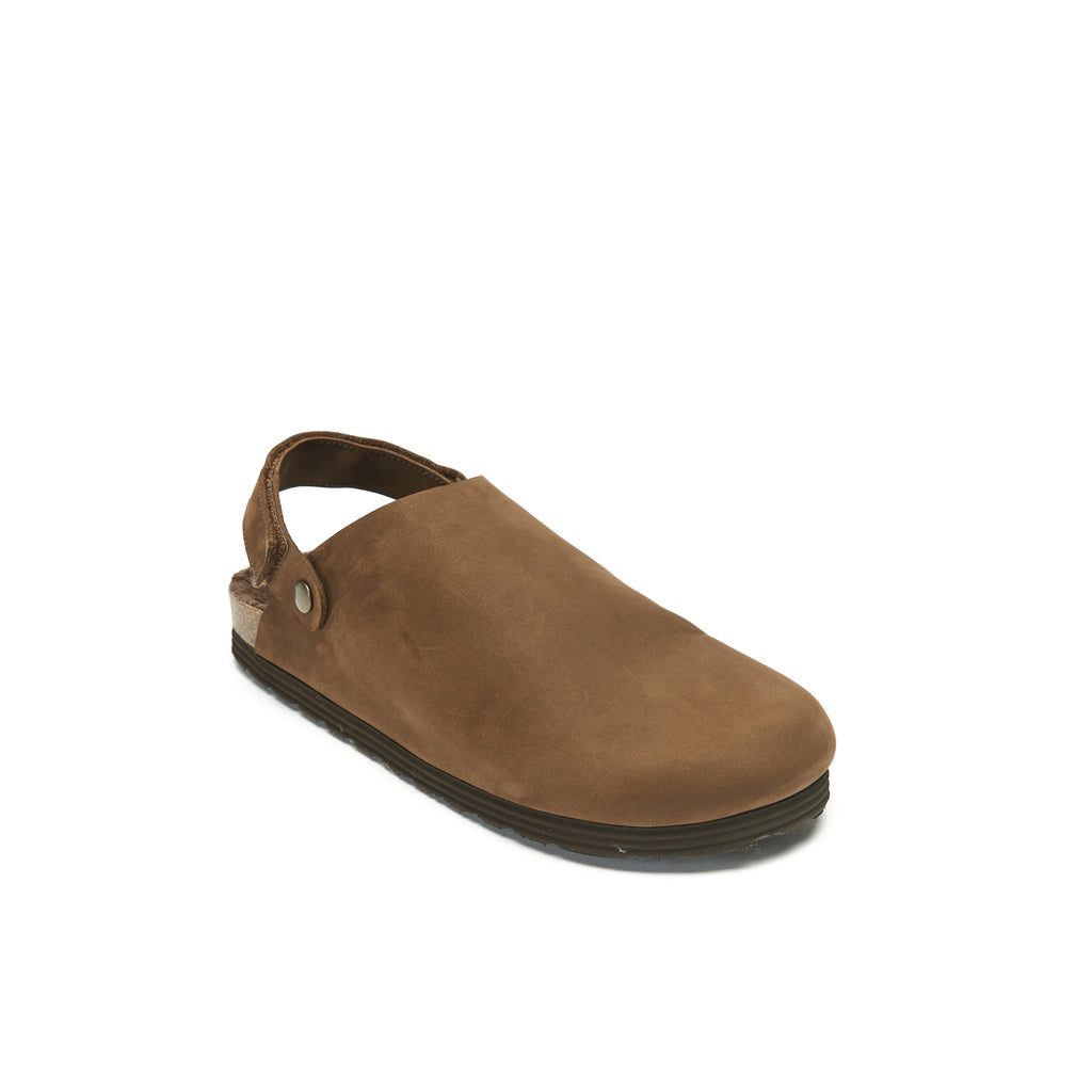 Zoccoli Adam Nabuk Nero Marrone - Donna