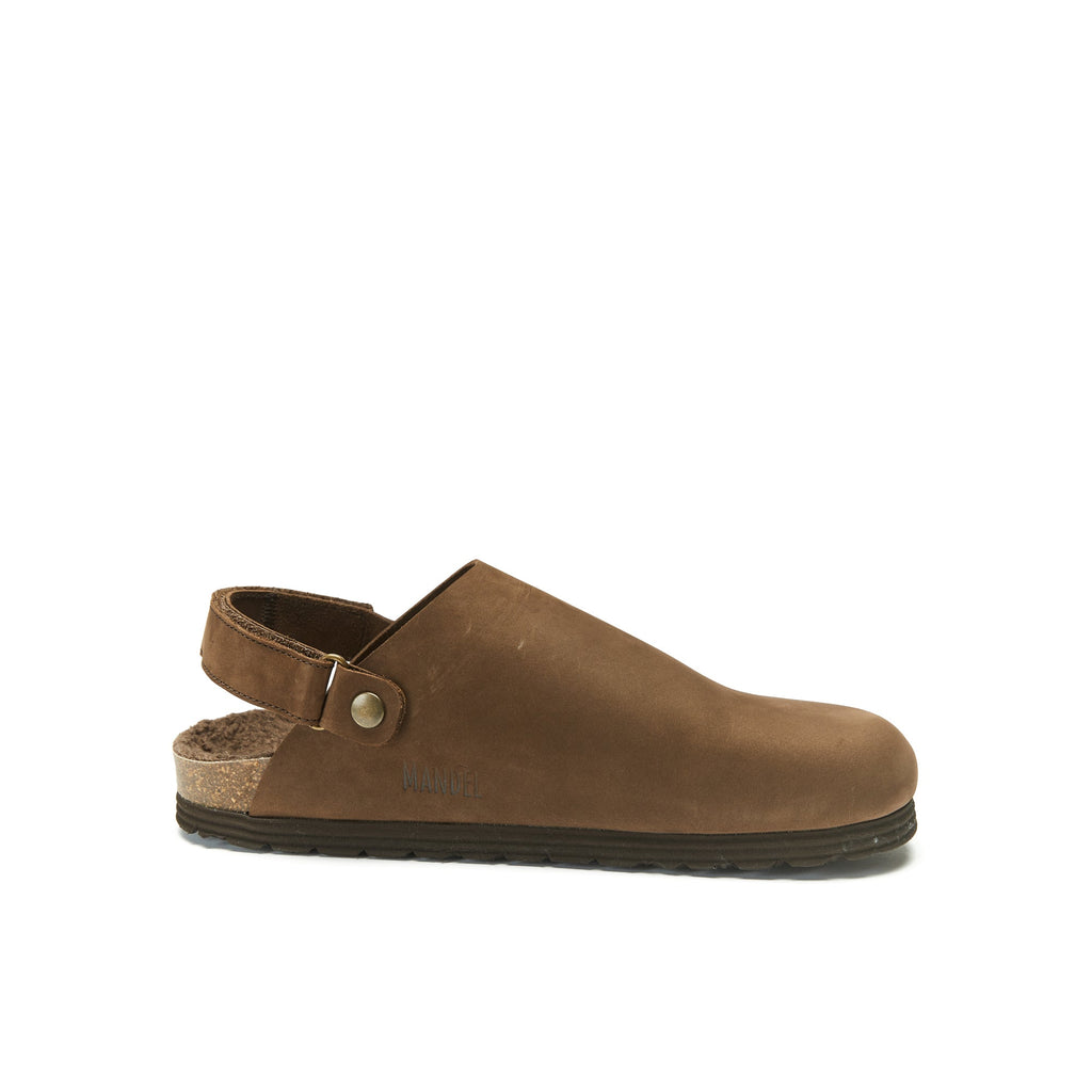 Sabots Adam Nubuck Noir Marron - Femme