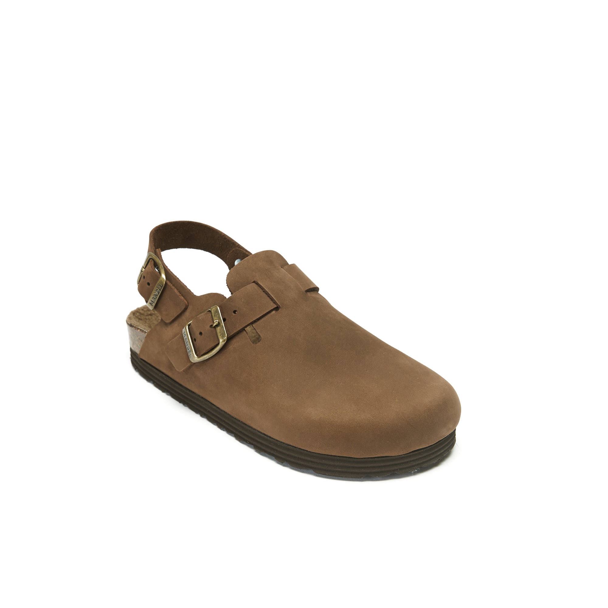 Oscar Nubuck Dark Brown Clogs - Men