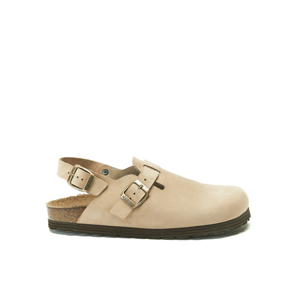 Sabots Oscar Nubuck Taupe - Femme