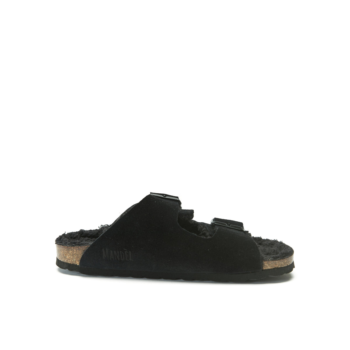 Sandały Alberto Suede Czarne - Damskie