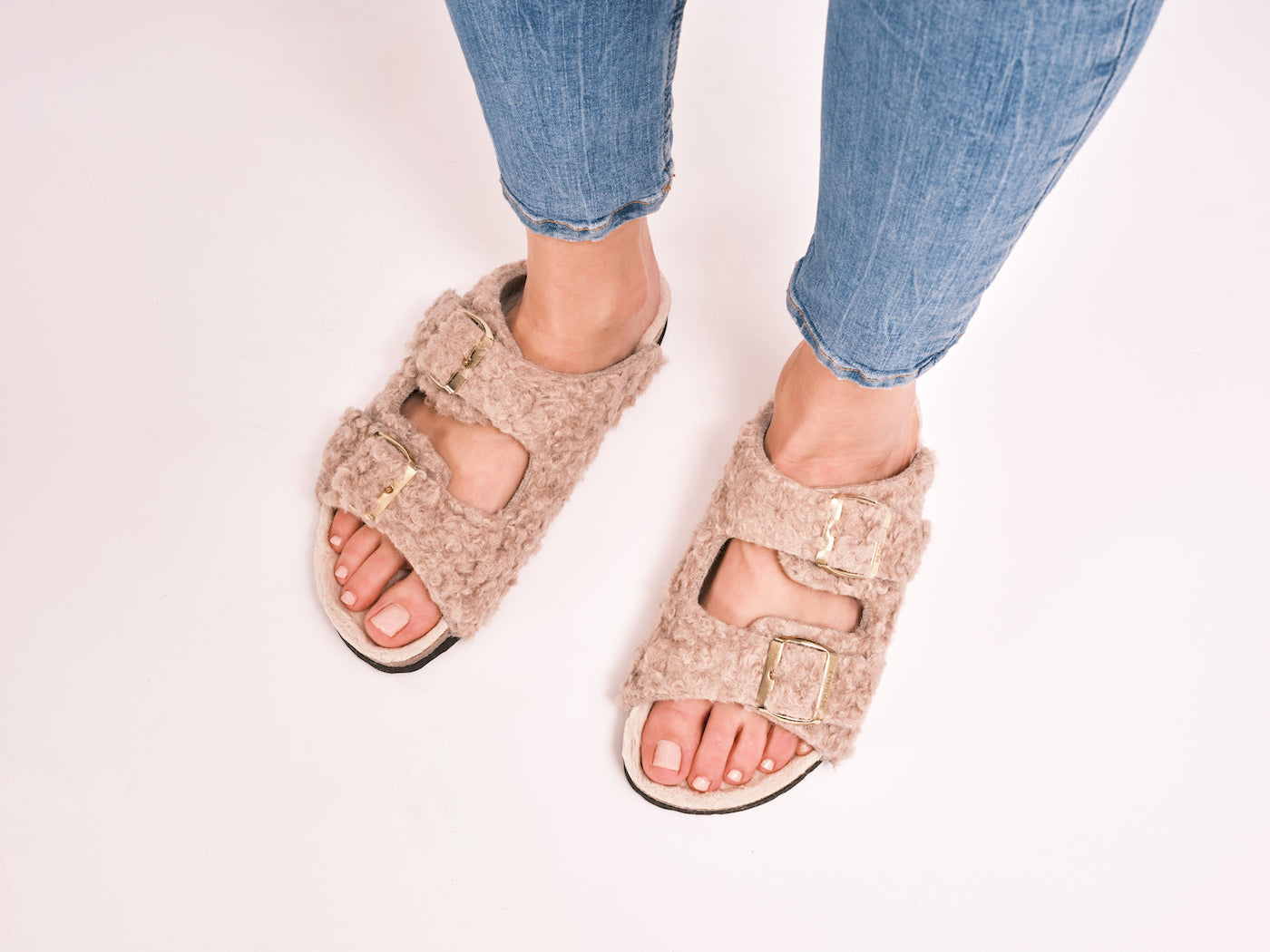 Alberto Teddy Taupe Sandals - Women
