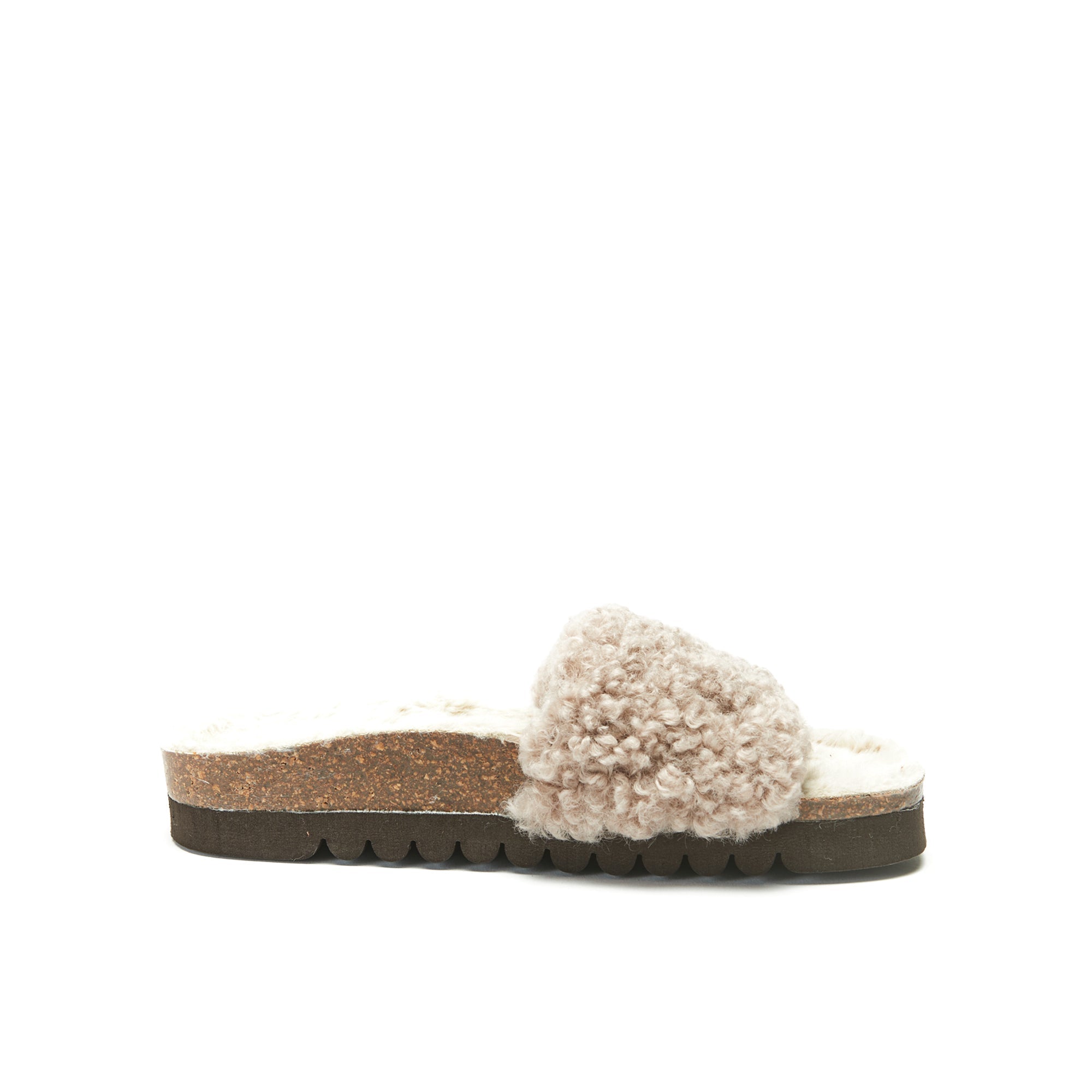 Laia Teddy Taupe Sandals - Women's