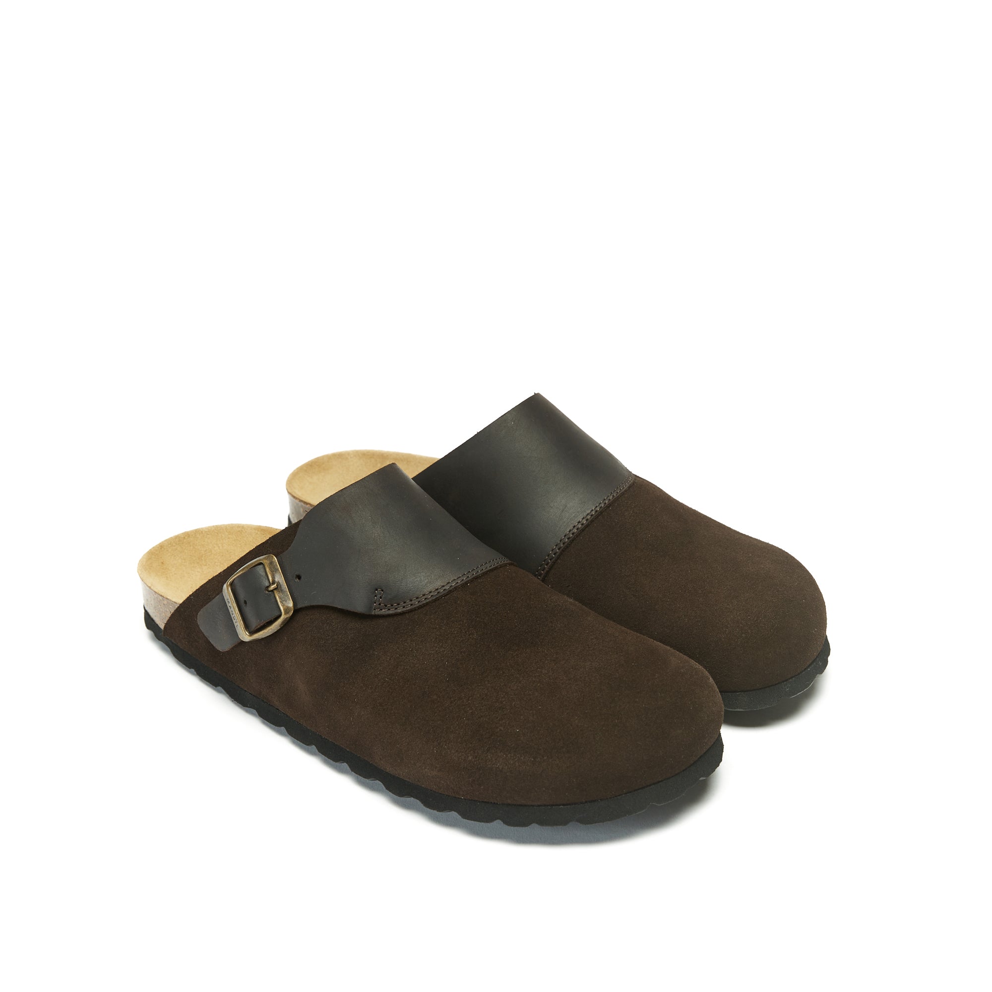 Sabots Dia Suede Dark Brown - Homme