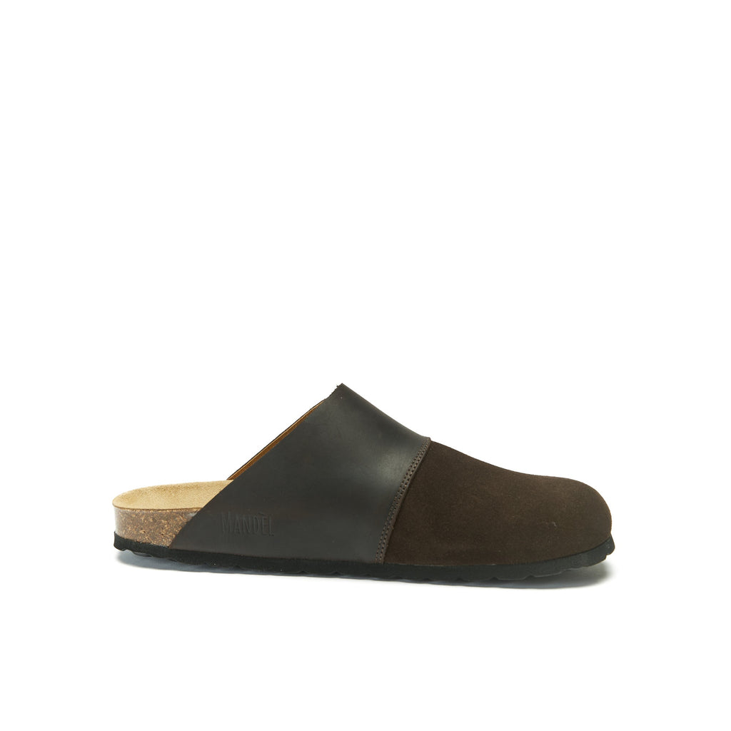 Sabots Dia Suede Dark Brown - Homme