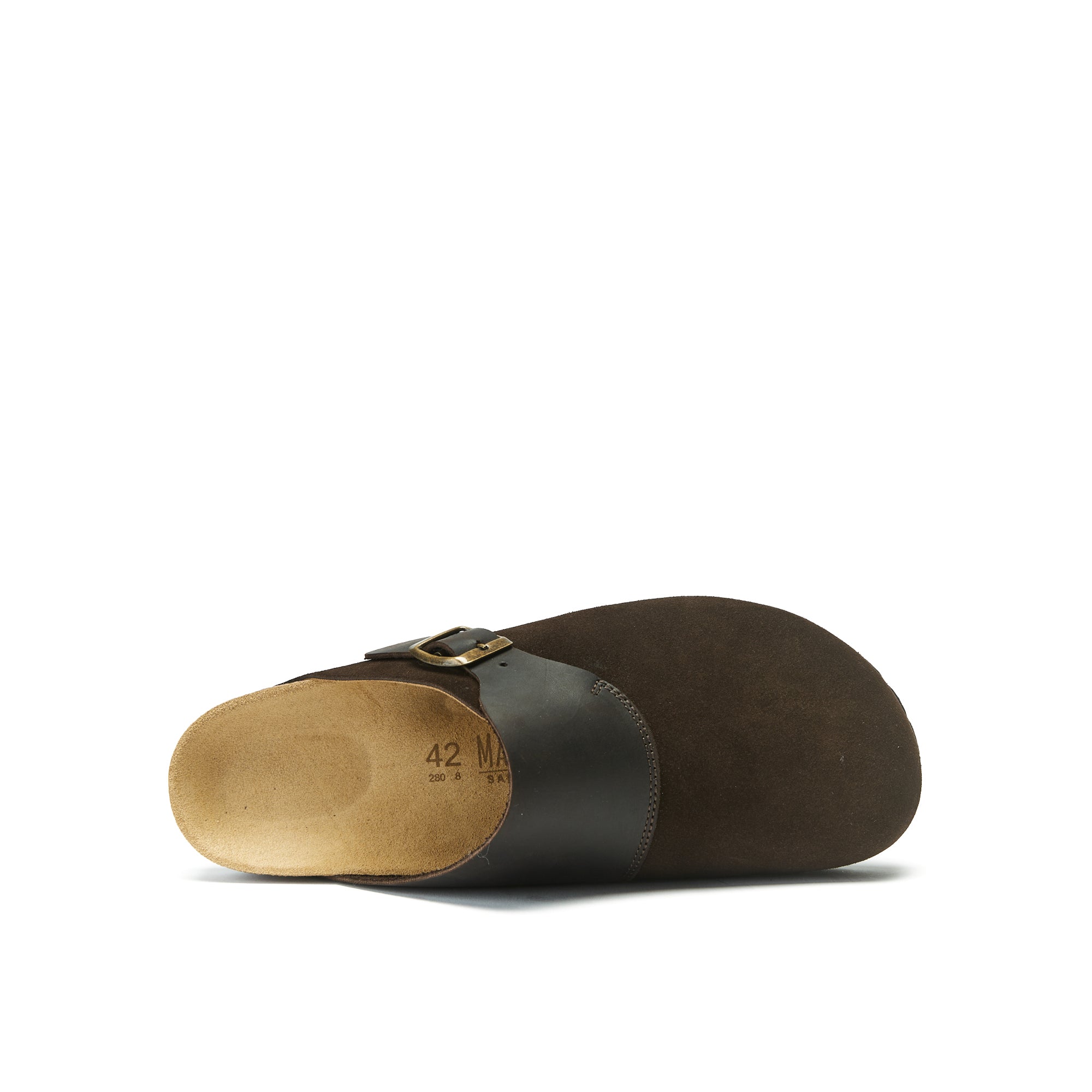Sabots Dia Suede Dark Brown - Homme