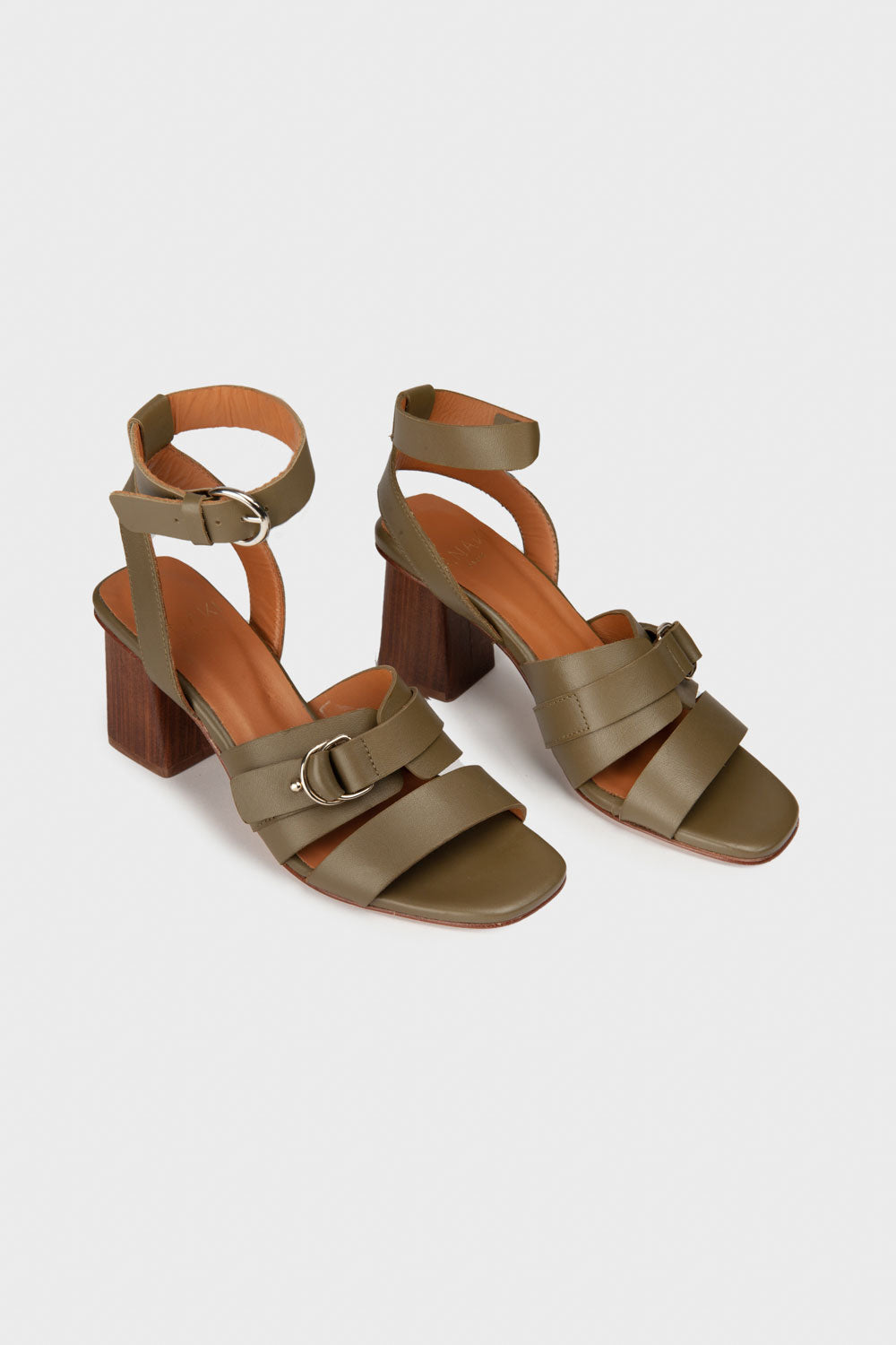 Sandales Micaela - Cuir Kaki - Anaki