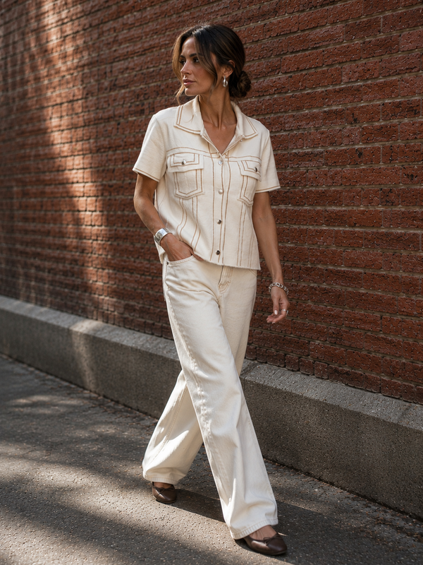 Gilet Mila - Ecru