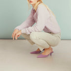 Highwaist Milo Color Pants - Milky Green - Women's