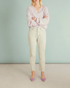 Highwaist Milo Color Pants - Milky Green - Women's